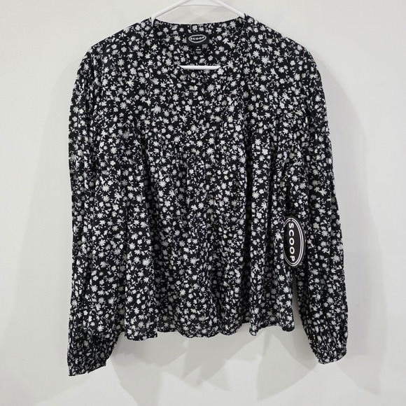 Scoop Tops - Womens‎ Button Up Floral Boho Top Size Medium Dainty Fairy Ren Faire